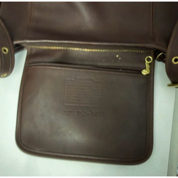 Coach 9816 Vintage Legacy Slim Duffle Brown Leather Crossbody Bucket Bag Medium - Picture 10 of 11